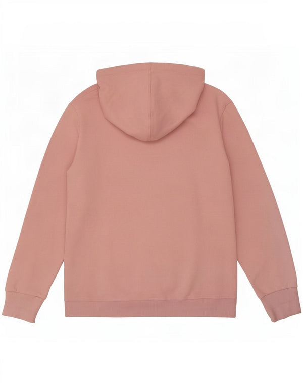 Superdry Damen-Kapuzenpullover mit Grafik, UK 12, mittelrosa, Baumwolle