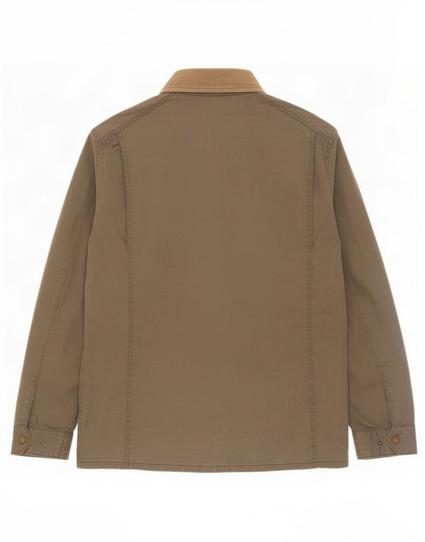 Fat Face Herren-Utility-Jacke UK 40 Large Khaki Baumwolle