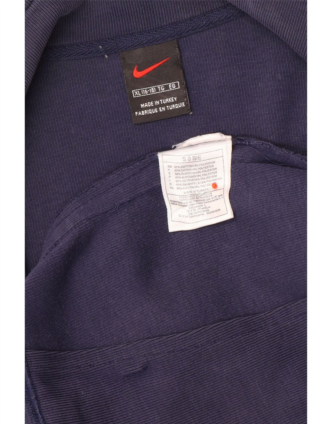 Nike Jungen-Trainingsanzug-Top-Jacke, 15–16 Jahre, XL, Marineblau
