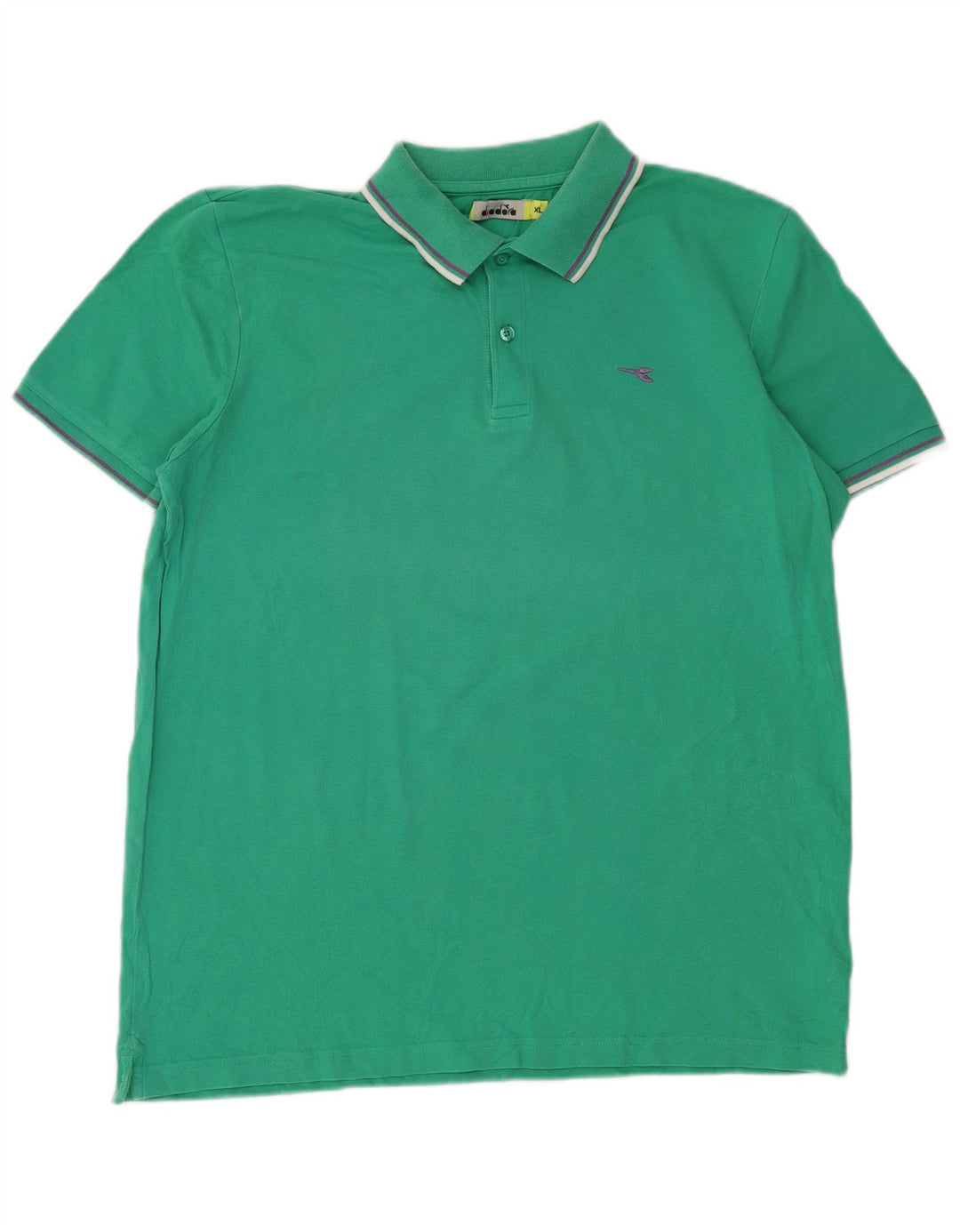 Diadora Herren Poloshirt XL Grüne Baumwolle