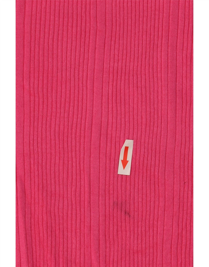 Marks & Spencer Damen-Pullover mit Rundhalsausschnitt, UK 12, mittelrosa Viskose