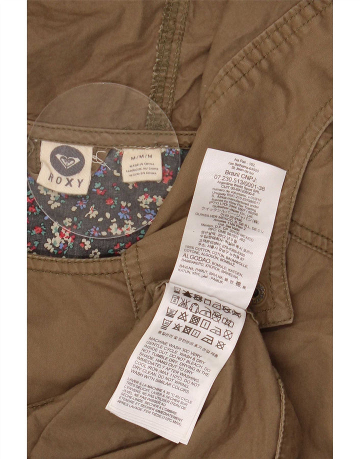 Roxy Damen-Parka mit Kapuze, UK 14, mittlere Khaki-Baumwolle