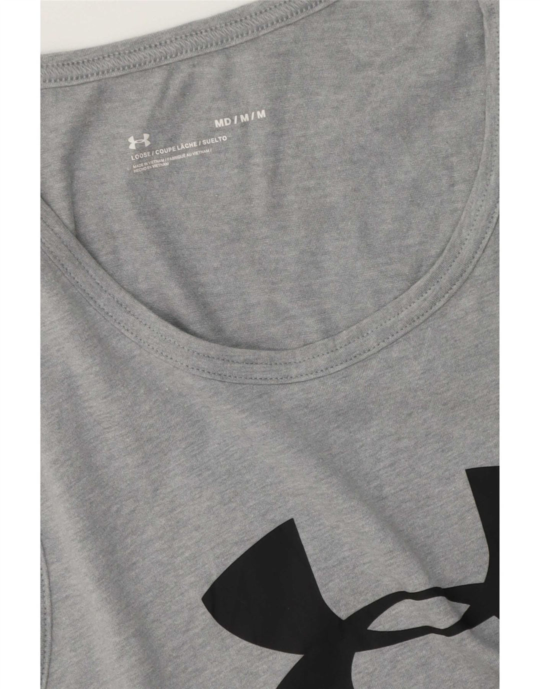 Under Armour Herren-T-Shirt mit Grafik, mittelgrau gesprenkelte Baumwolle