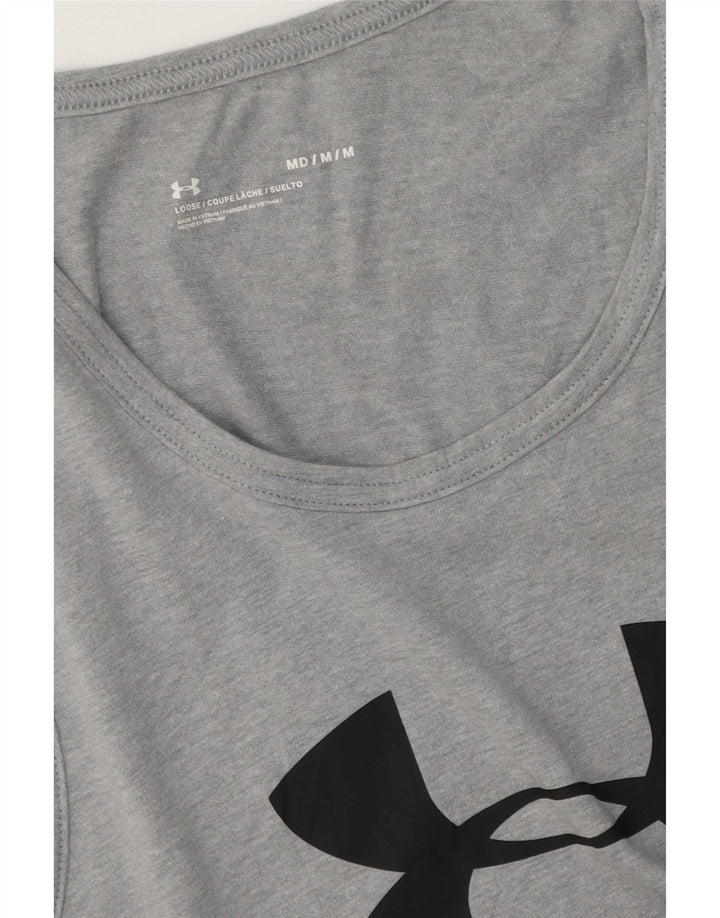 Under Armour Herren-T-Shirt mit Grafik, mittelgrau gesprenkelte Baumwolle