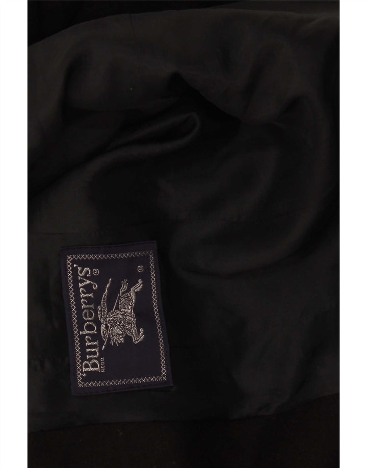 Burberrys Damen 3-Knopf-Blazerjacke UK 14 Mittelschwarz