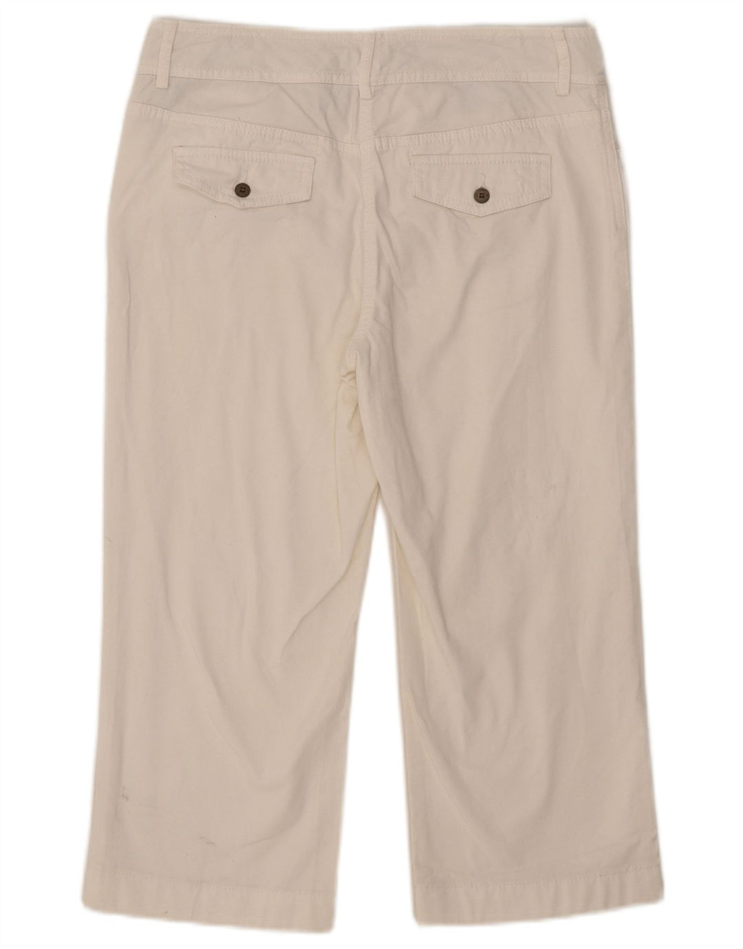 Tommy Hilfiger Damen Caprihose US 8 Medium W32 L21 Weiße Baumwolle
