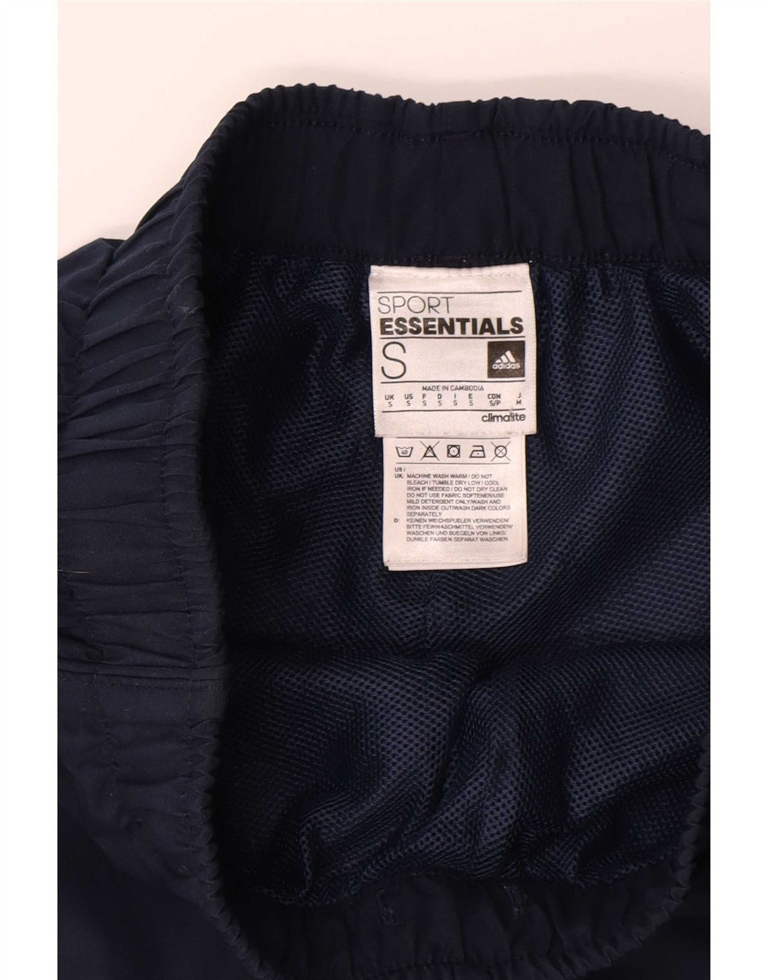 Adidas Herren Climalite Sport Shorts Small Marineblau Polyester