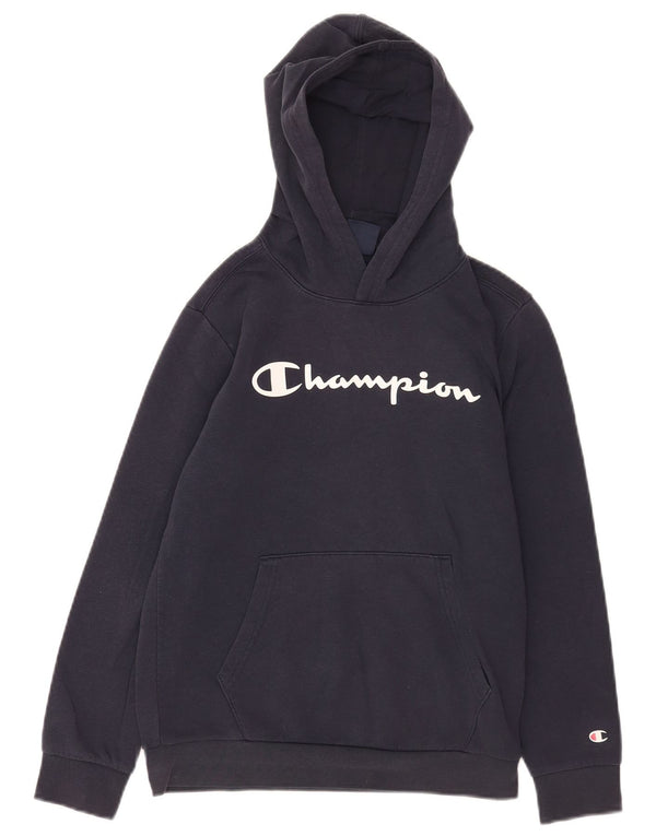 Champion Kapuzenpullover mit Grafik für Jungen, 11–12 Jahre, Größe L, Marineblau, Baumwolle