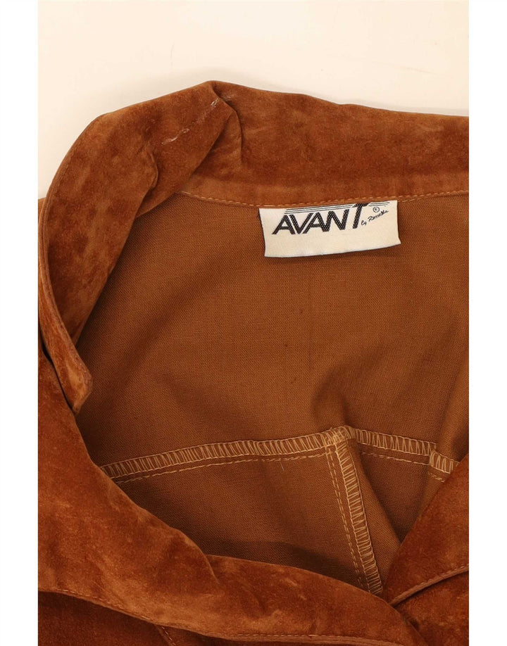 Avant Damen Wildlederweste UK 12 Mittelbraun