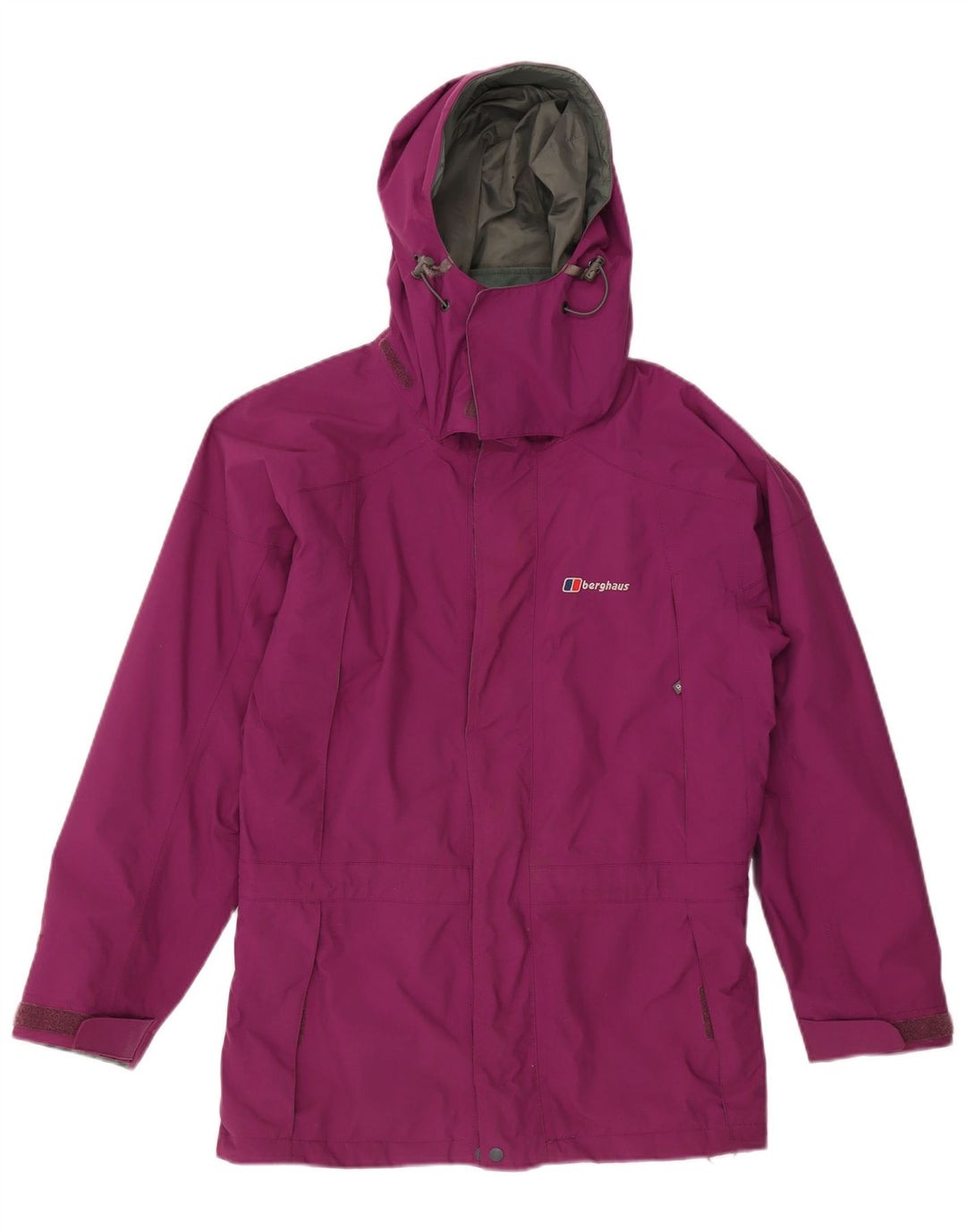 Berghaus Damen-Regenjacke mit Kapuze, UK 12, mittelviolettes Nylon