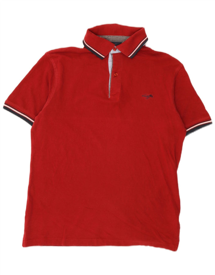 Lotto Herren-Poloshirt, mittelrot, gestreift, Baumwolle