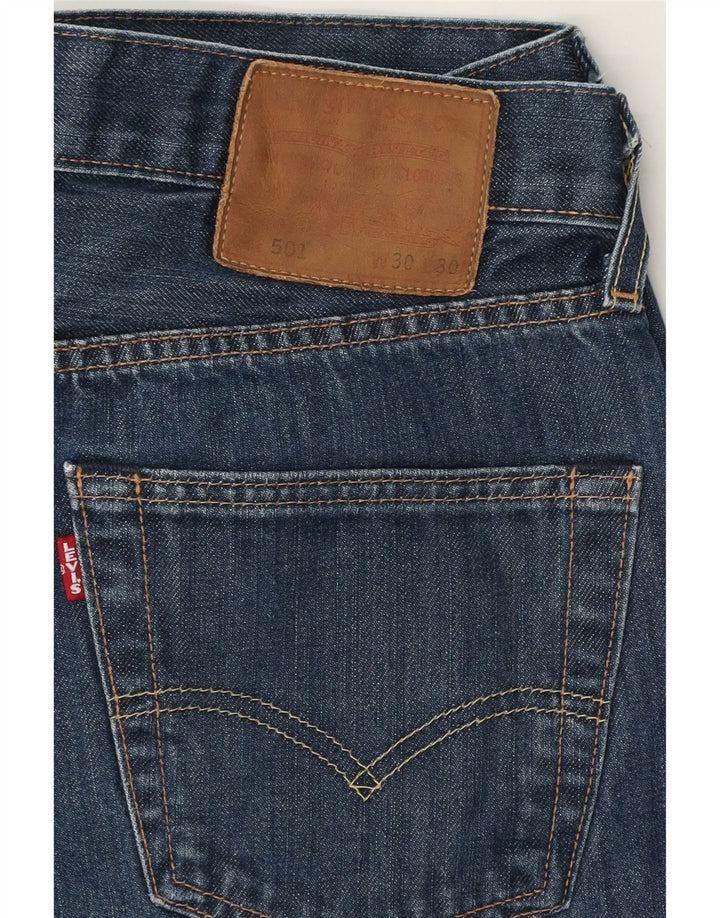 Levi's Herren 501 Straight Jeans W30 L28 Blaue Baumwolle