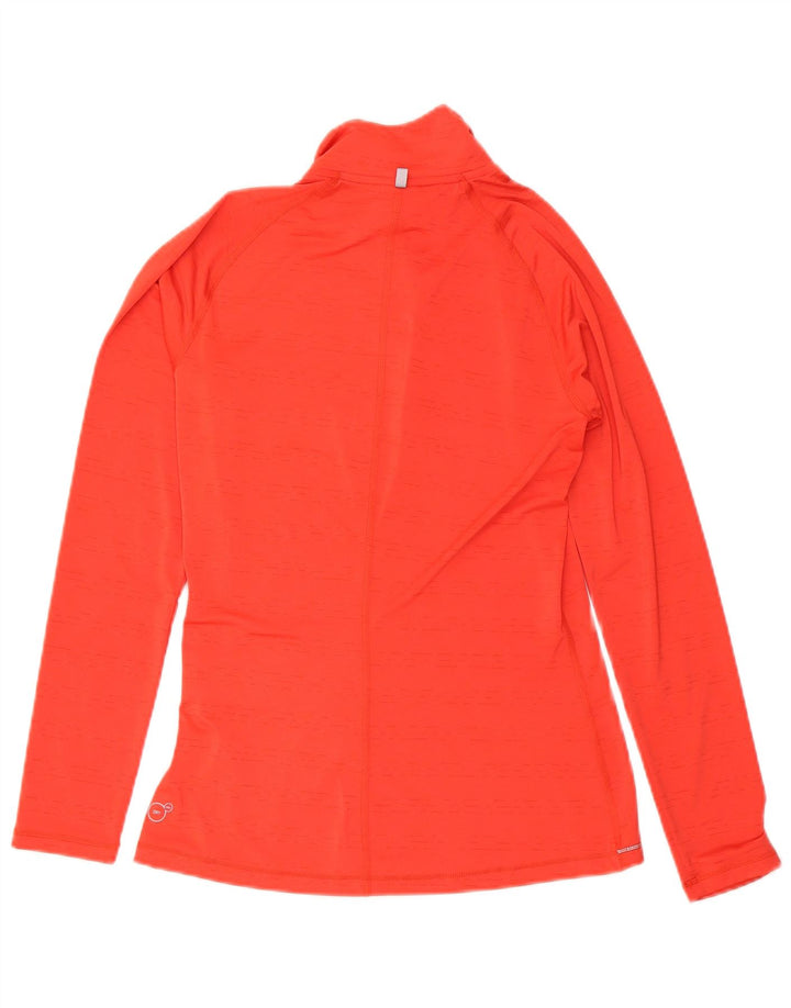 Puma Damen-Pullover-Trainingsanzugoberteil mit Reißverschluss und Halsausschnitt, UK 10, Größe S, rot, Polyester