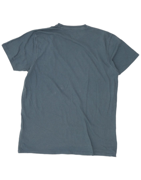 Weird Fish Herren-T-Shirt mit Grafik, mittelblaue Baumwolle