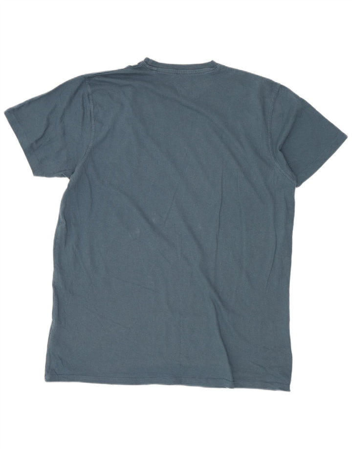 Weird Fish Herren-T-Shirt mit Grafik, mittelblaue Baumwolle