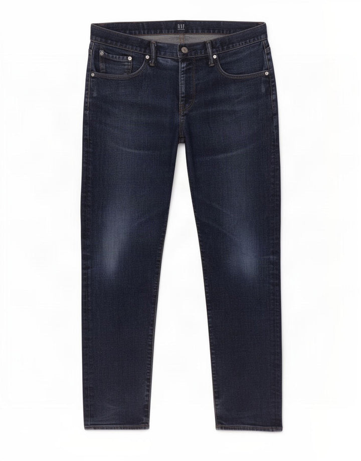Gap Herren Straight Jeans W33 L32 Blaue Baumwolle