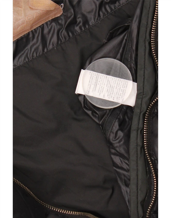 Gas Damen Wattierte Jacke IT 42 Medium Schwarz Polyamid