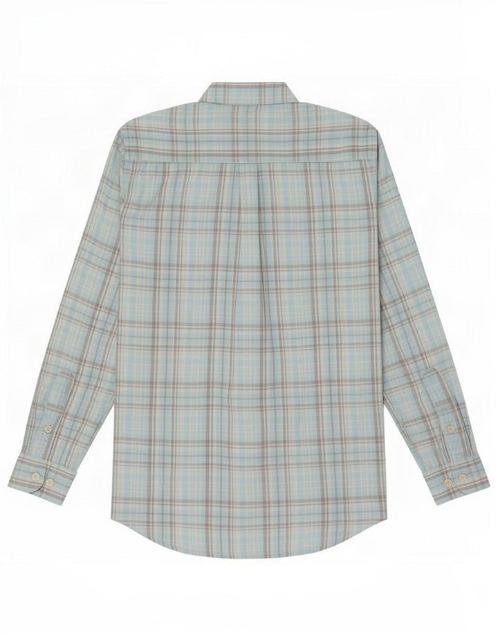 Gant Herrenhemd Größe 36/38 15 1/2 Mittelblau kariert