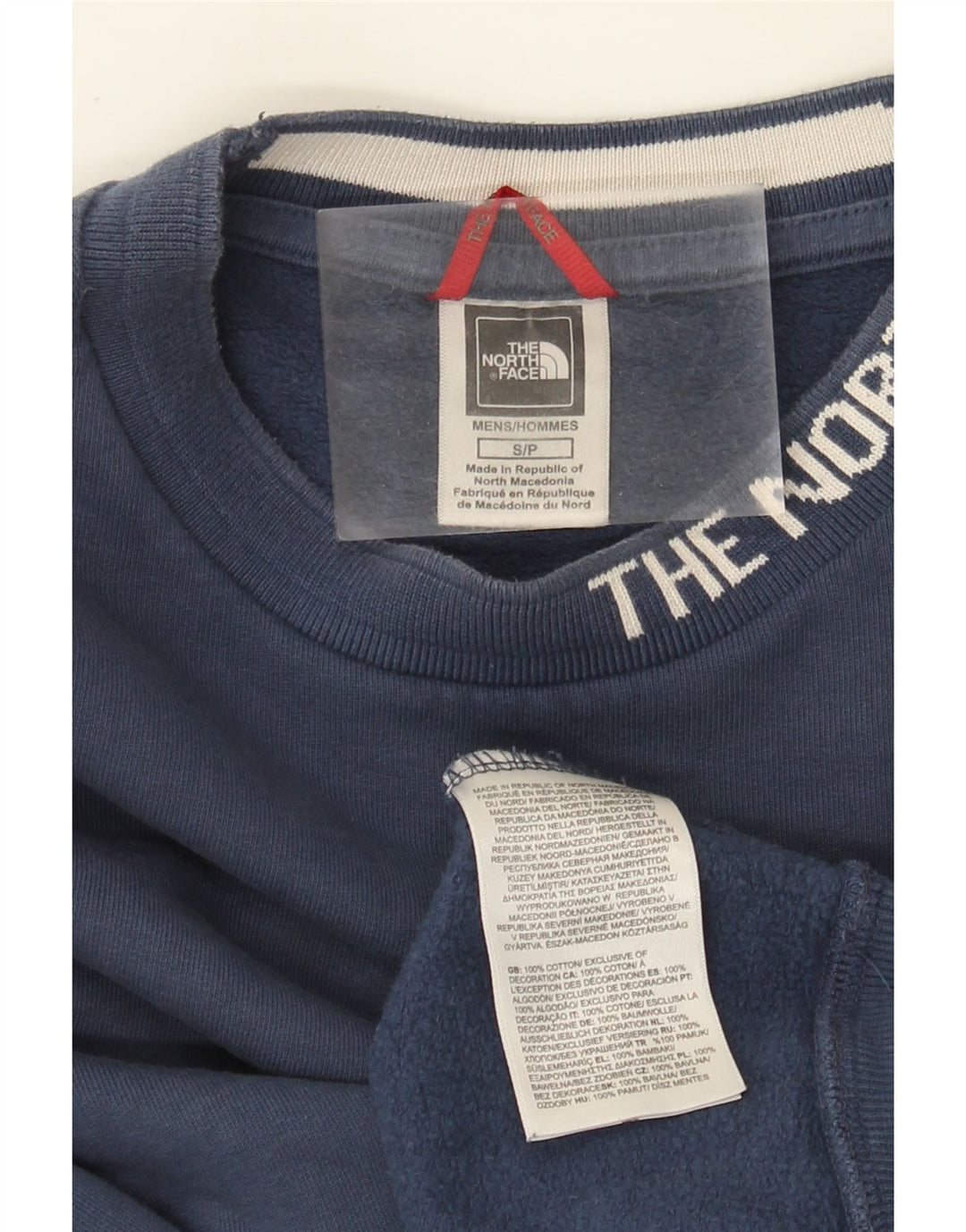 The North Face Herren-Sweatshirt mit Grafik, Größe S, marineblau, Baumwolle
