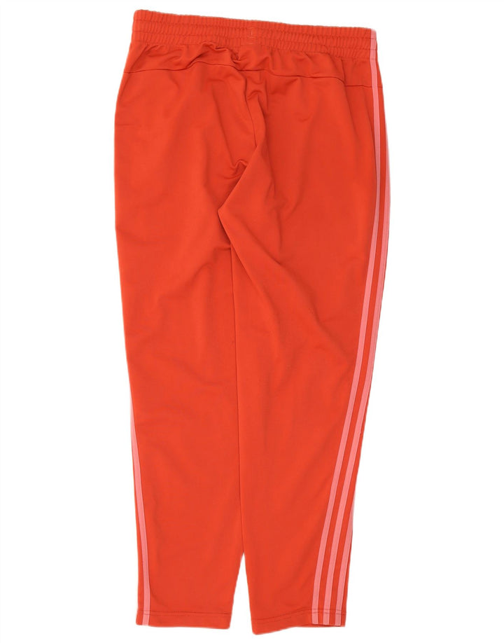 Adidas Damen Trainingshose UK 16/18 Large Rot Polyester