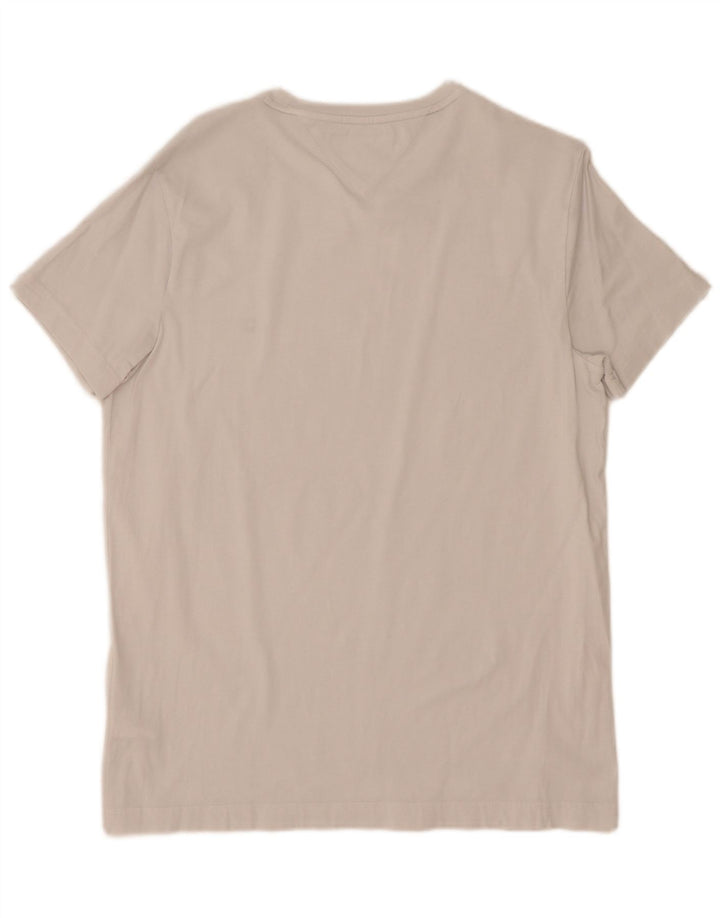 Tommy Hilfiger Herren Extra Slim T-Shirt Top Large Weiß Baumwolle