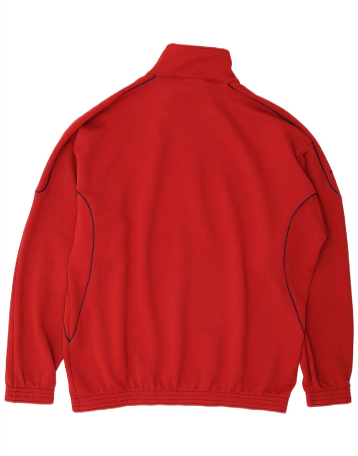 Biemme Herren Pullover Trainingsanzug Top Jacke 2XL Rot Polyester