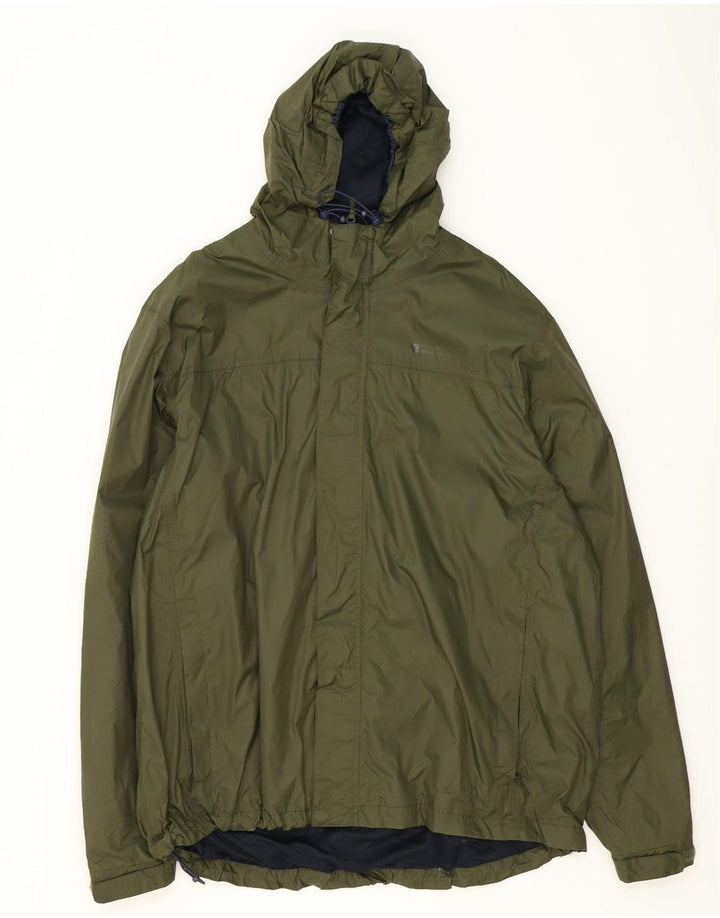Mountain Warehouse Herren-Regenjacke mit Kapuze, UK 44 2XL, Khaki, Polyester