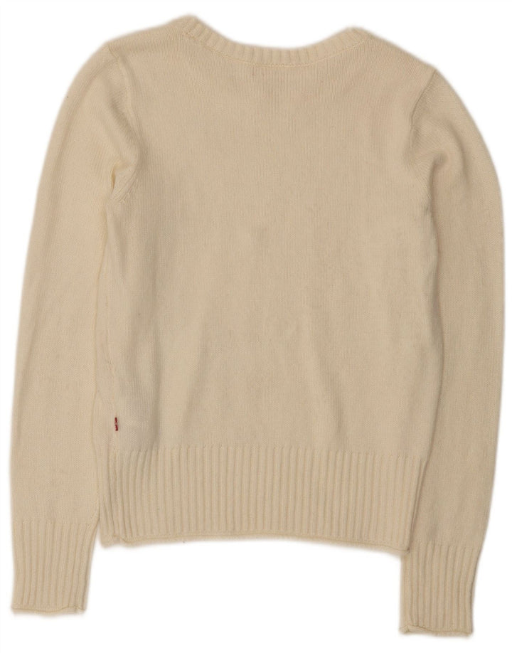 Levi's Damen-Pullover mit U-Boot-Ausschnitt, Gr. 12, mittelgrau, Polyamid