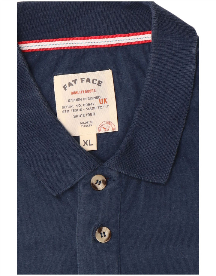 Fat Face Herren Poloshirt XL Marineblau gestreift