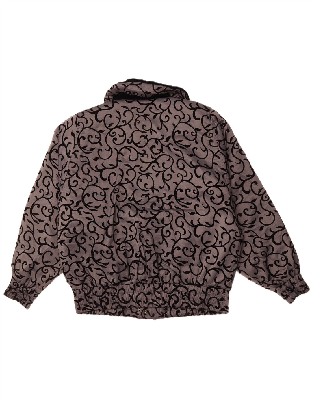 LONDON FOG Damen Übergroße Windjacke UK 14 Mittelgrau geblümt