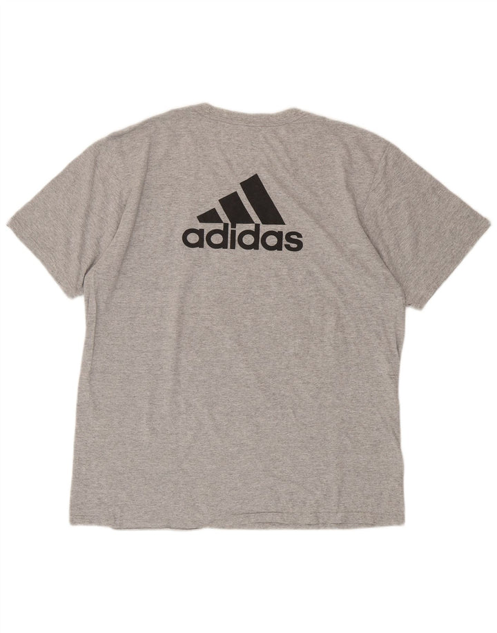 Adidas Herren Grafik T-Shirt Top Large Grau Baumwolle