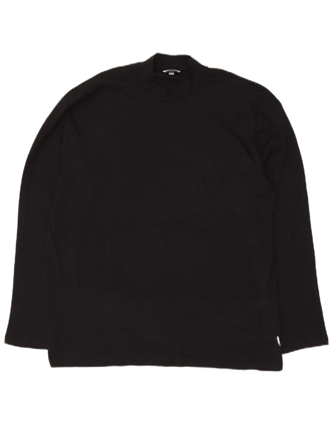 F.LLI CAMPAGNOLO Herren Top Langarm 2XL Schwarz Baumwolle