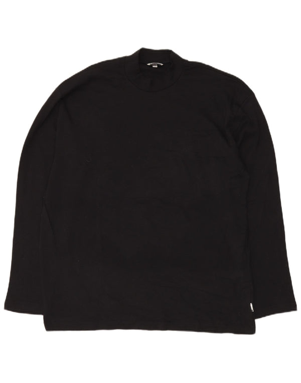 F.LLI CAMPAGNOLO Herren Top Langarm 2XL Schwarz Baumwolle