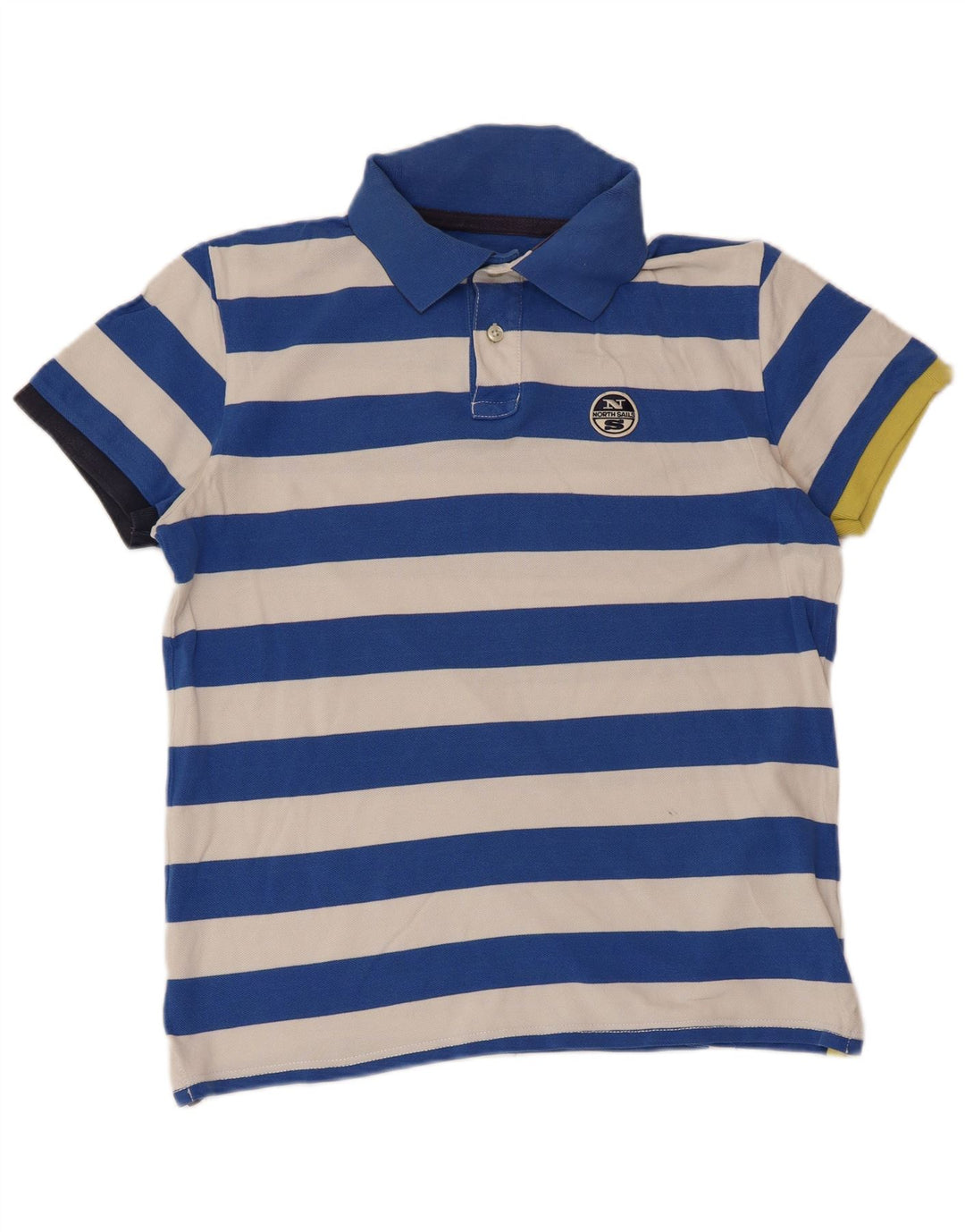NORTH SAILS Herren Rugby-Poloshirt, groß, blau gestreift, Baumwolle