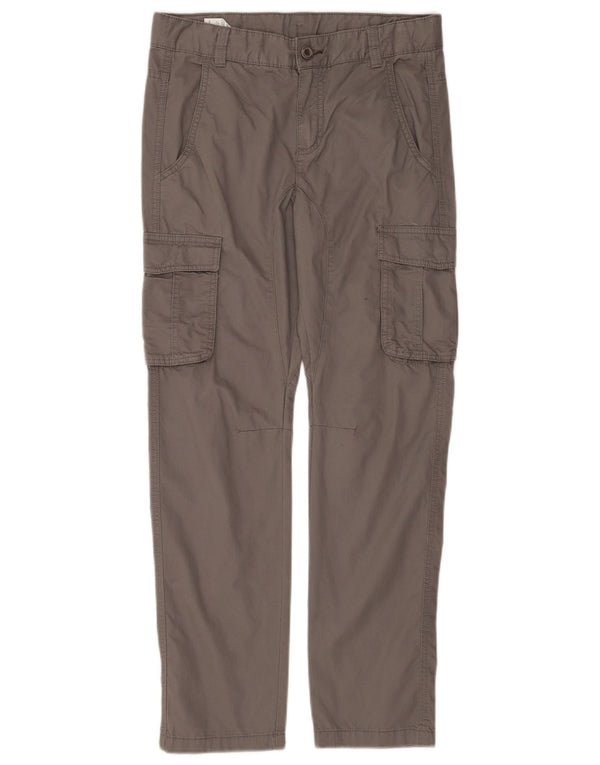 Benetton Straight Cargo-Hose für Jungen, 11–12 Jahre, 2XL W28 L28, graue Baumwolle