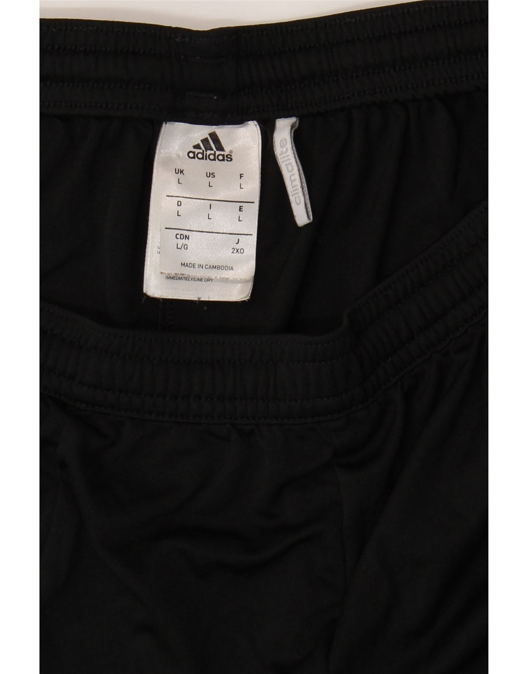 Adidas Herren Climalite Sportshorts, groß, schwarzes Farbblock-Polyester