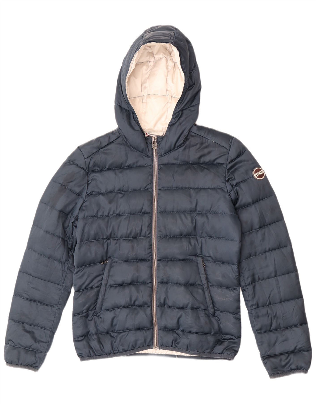 Colmar Damen Wattierte Jacke mit Kapuze IT 44 Medium Marineblau Polyester