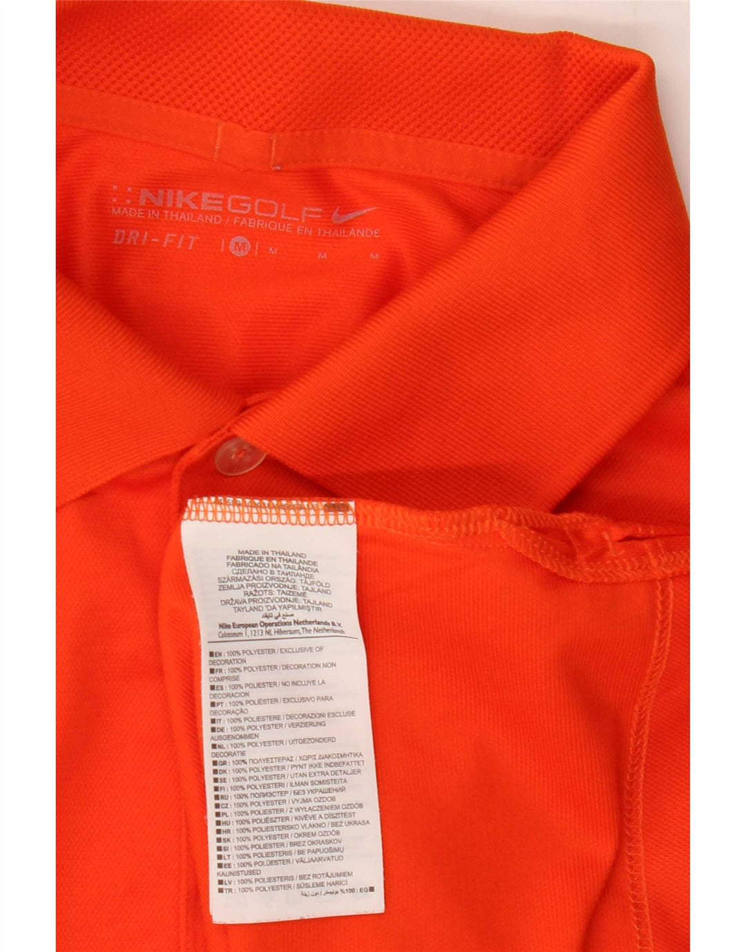 Nike Herren Poloshirt Medium Orange Polyester