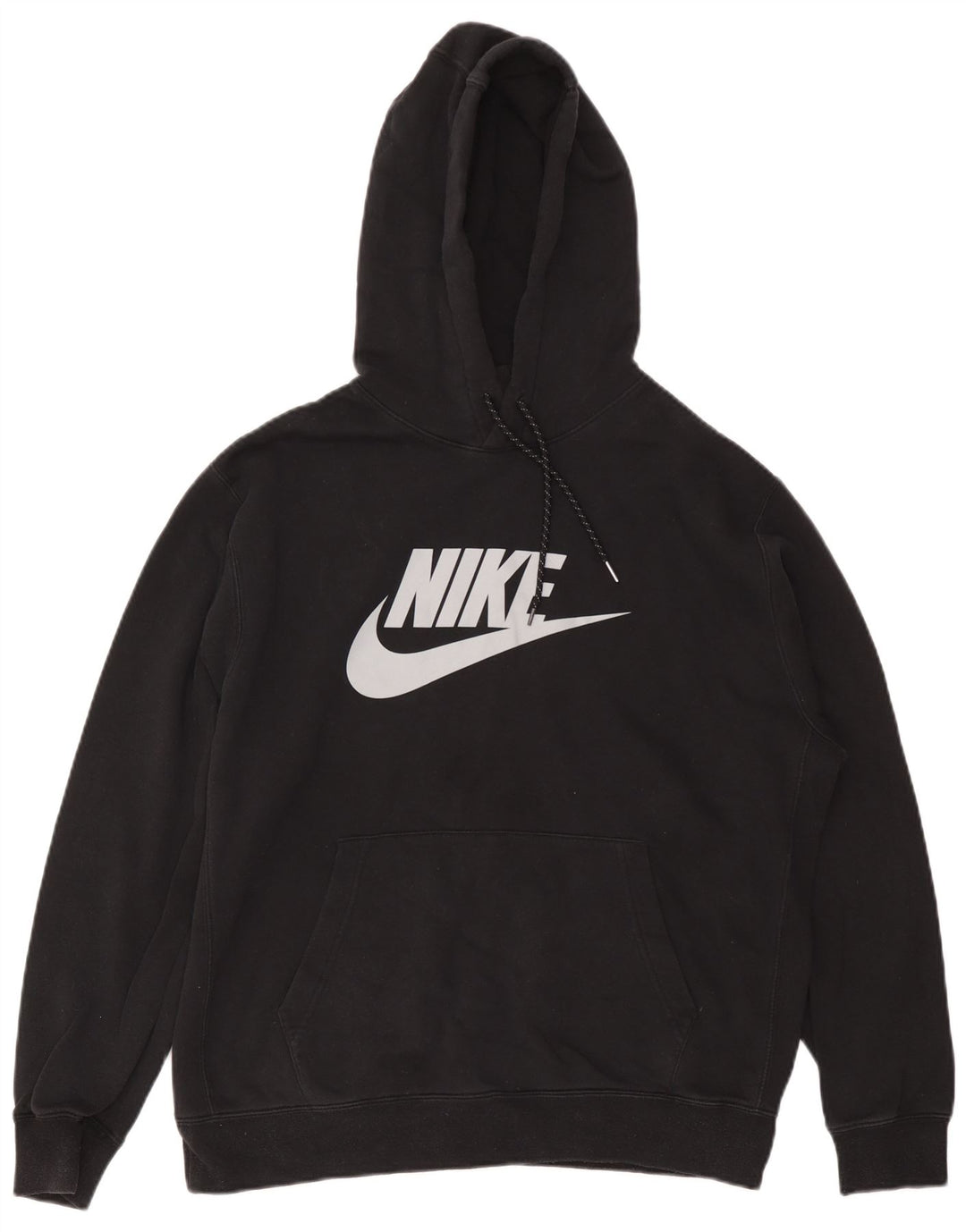 Nike Herren-Kapuzenpullover mit Grafik, groß, aus schwarzer Baumwolle