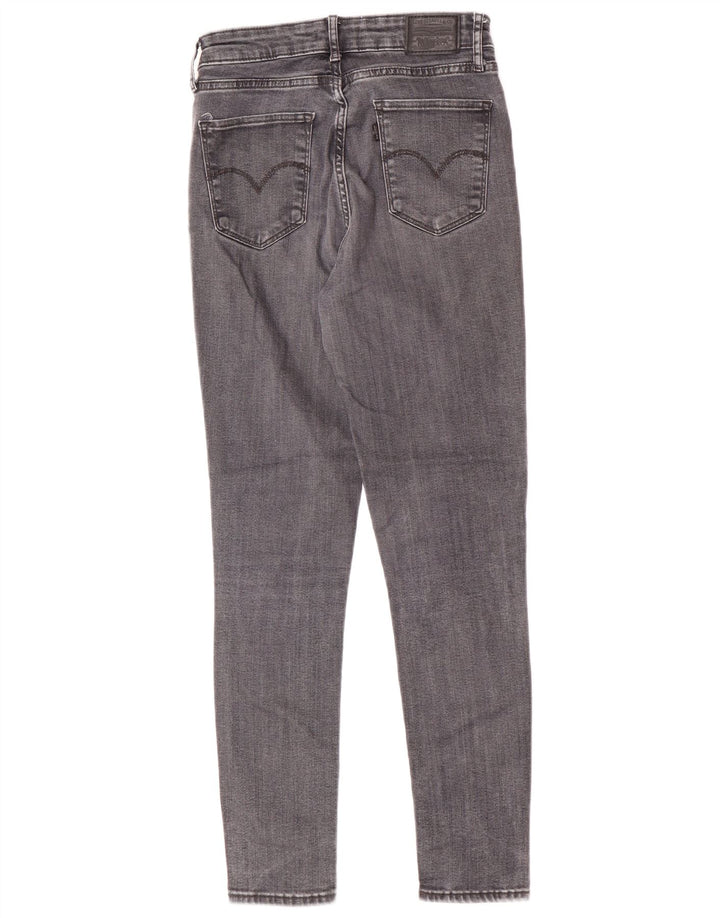 Levi's Damen 721 Skinny Jeans W28 L28 Grau Lyocell
