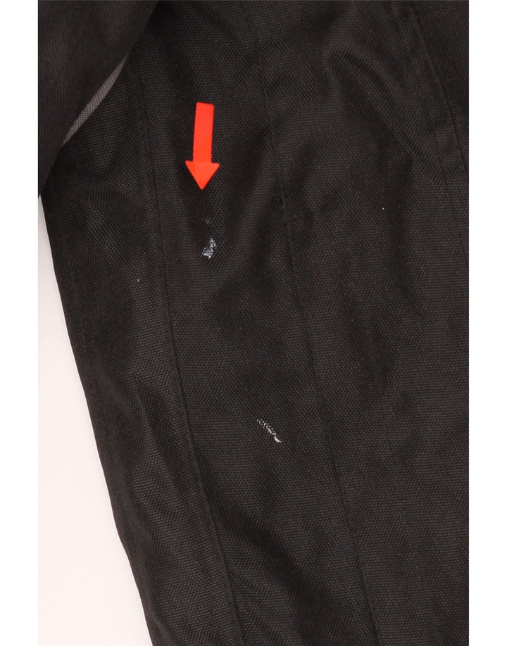 AKITO Mens Motorcycle Graphic Racer Jacket UK 38 Medium Black Colourblock Vintage Akito and Second-Hand Akito from Messina Hembry 
