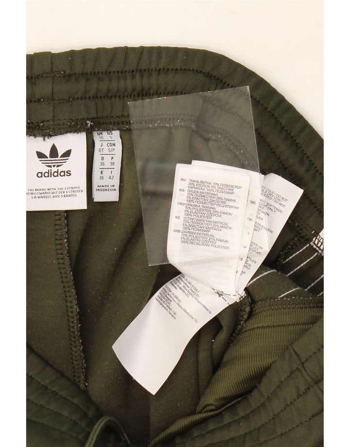 ADIDAS Womens Tracksuit Trousers UK 10 Small  Khaki Polyester Vintage Adidas and Second-Hand Adidas from Messina Hembry 