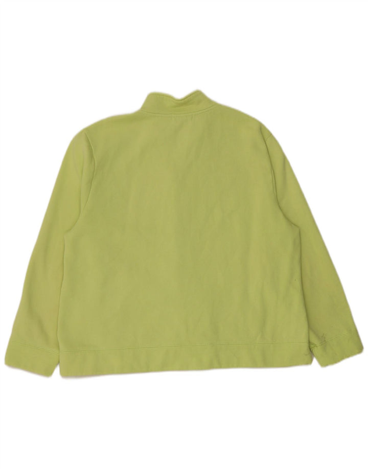 Orvis Damen-Trainingsanzug-Top-Jacke, UK 18, XL, grüne Baumwolle