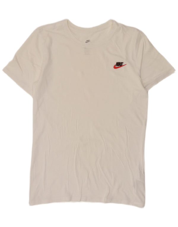 Nike Herren T-Shirt Top Small aus weißer Baumwolle