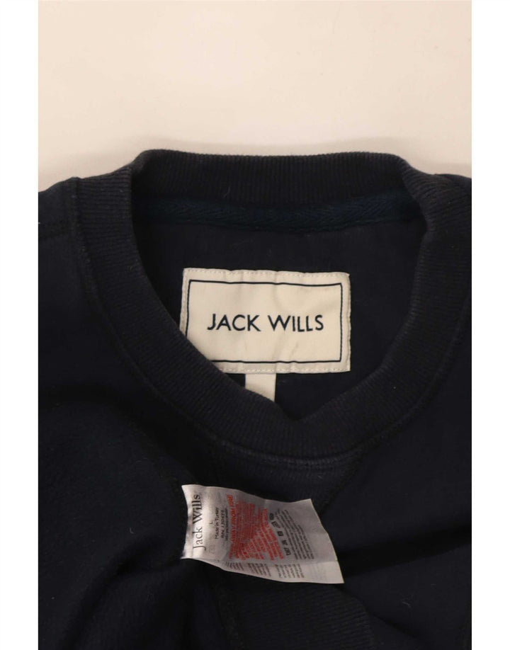 Jack Wills Herren-Sweatshirt mit Grafik, groß, marineblau, Baumwolle