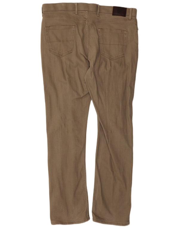 Marks & Spencer Damen Straight Regular Freizeithose W40 L33 Beige