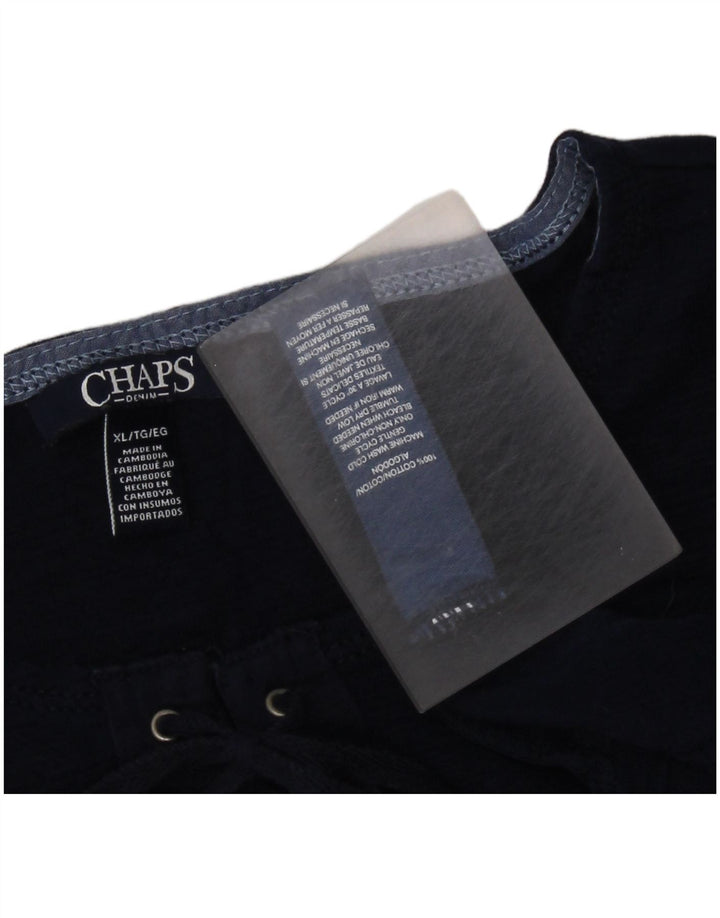 CHAPS Damen-Top, 3/4-Ärmel, UK 18, XL, Marineblau, Baumwolle