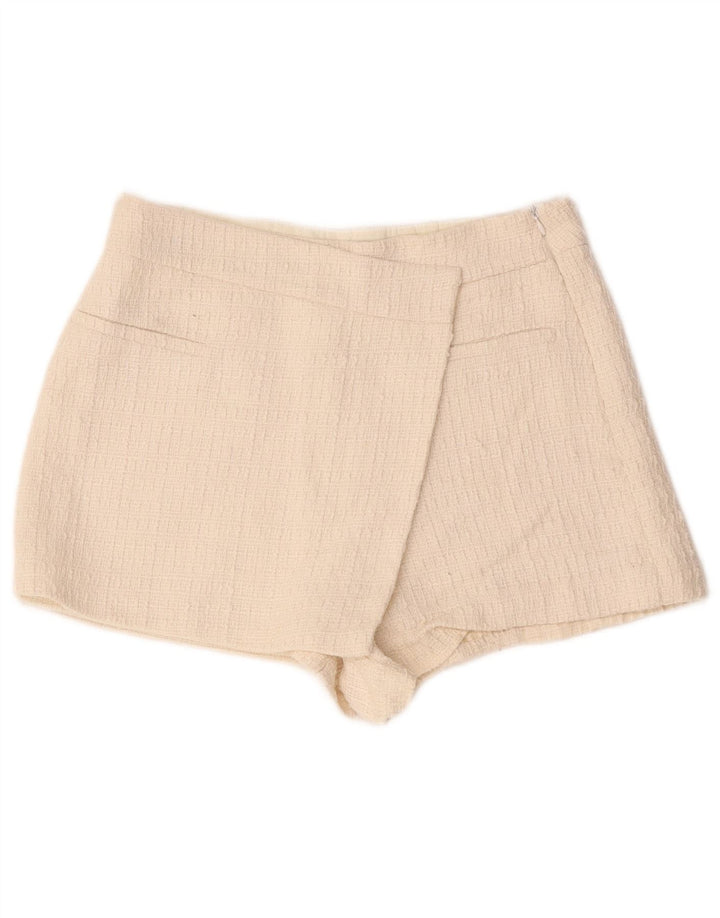 Zara Damen Freizeitshorts Medium W28 Weiß