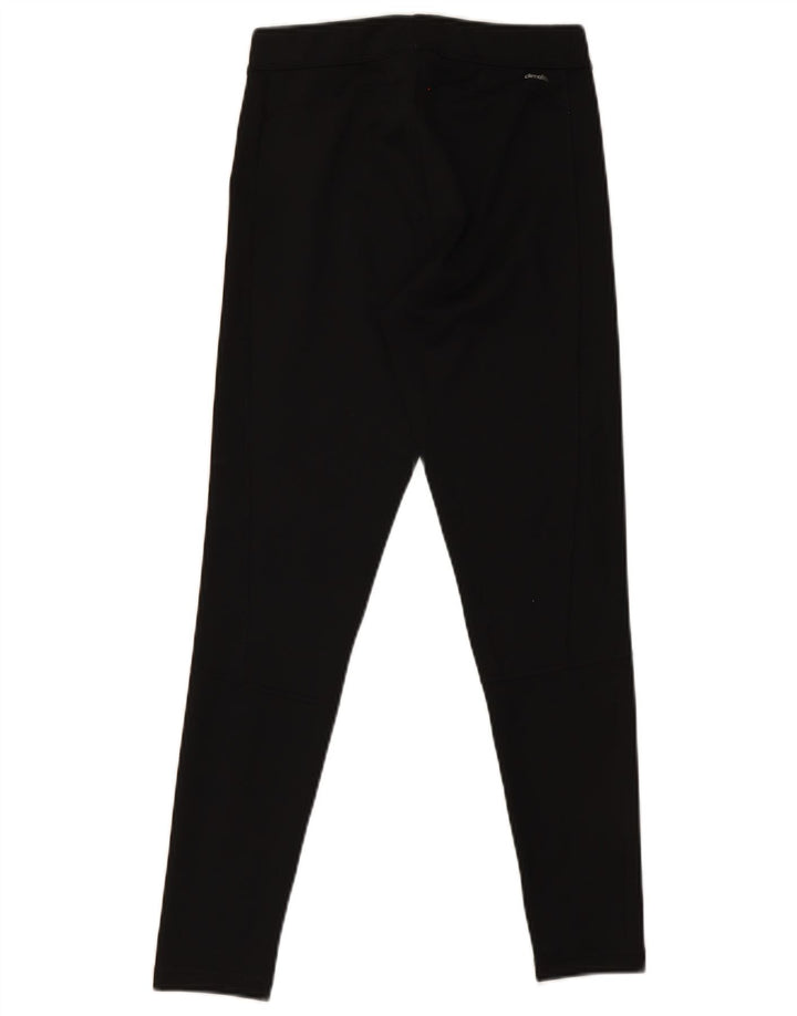 Adidas Damen Climalite Leggings UK 12/14 Medium Schwarz Polyester