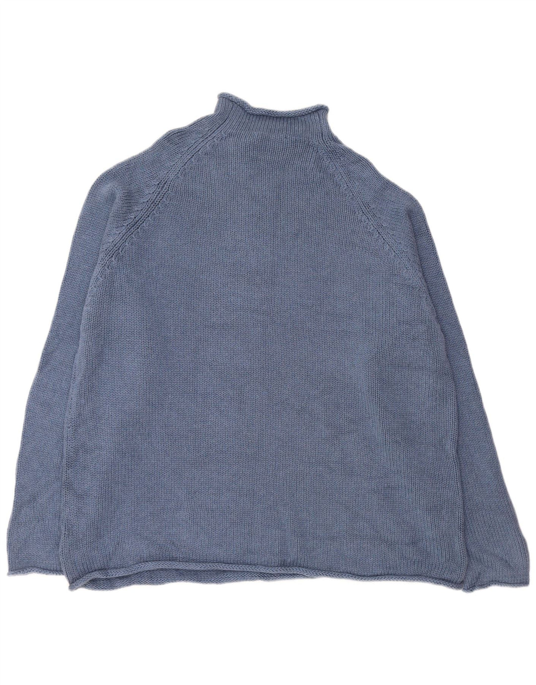 J. CREW Herren-Pullover mit Rollkragen, XL, Baumwolle, Blau